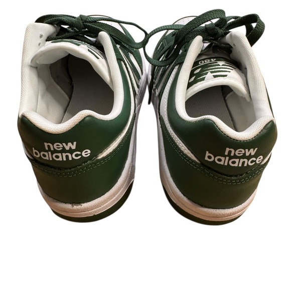 New Balance 480 Forest Green/White Youth Size 6.5 EUC with Box Only wore 3 X's - Picture 5 of 6